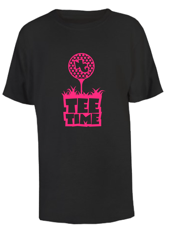 Tee Time Junior Golf Cotton Shirt Pink